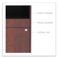 Office Filing Cabinets & Shelves | Alera ALELS583020MC Open Office Desk Series 29.5 in. x19.13 in. x 22.88 in. 2-Drawer 1 Shelf Pencil/File Legal/Letter Low File Cabinet Credenza - Cherry image number 5
