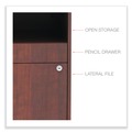 Office Filing Cabinets & Shelves | Alera ALELS583020MC Open Office Desk Series 29.5 x 19.13 x 22.88 Legal/Letter Low File 2-Drawer Cabinet Credenza - Cherry image number 5