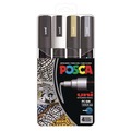 Back to School Sale | uni-ball PC5M4C Medium Bullet Tip Water-Based Paint Markers - Assorted Colors (4/Set) image number 0