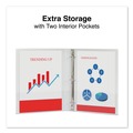 Binders | Universal UNV20702 0.5 in. Capacity 11 in. x 8.5 in. 3 Slant D-Rings View Binder - White image number 8
