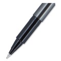 Pens | uni-ball 60025 Extra-Fine 0.5 mm Stick Deluxe Roller Ball Pen - Black Ink Metallic Gray/Black Barrel (1-Dozen) image number 2