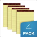 Back to School Sale | Ampad 20-032R Gold Fibre 8.5 in. x 11.75 in. Quality Writing Pads - Wide/Legal, Canary-Yellow (4/Pack) image number 1