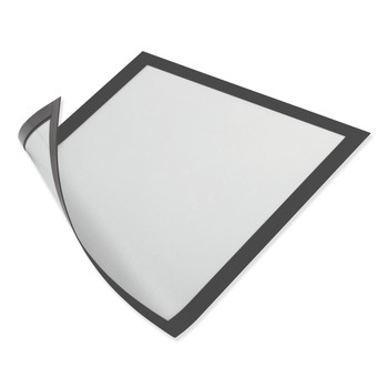 Durable 472101 DURAFRAME 5.5 in. x 8.5 in. Magnetic Sign Holder - Black Frame (2/Pack)