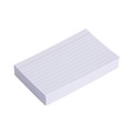 Flash Cards | Universal UNV47210EE 3 in. x 5 in. Ruled Index Cards - White (100/Pack) image number 2