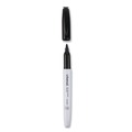 Washable Markers | Universal UNV43671 Fine Bullet Tip Pen Style Dry Erase Marker - Black (1-Dozen) image number 2
