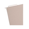File Folders | Smead 64240 TUFF Extra Capacity Hanging File Folders with Easy Slide Tab 2-in Capacity Letter 1/3-Cut Tabs Steel Gray 18/Box image number 2