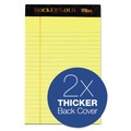 Notebooks & Pads | TOPS 63900 (50) Canary-Yellow 5 in. x 8 in. Sheets Narrow Rule Docket Gold Ruled Perforated Pads (12/Pack) image number 3
