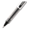 Pens | uni-ball 60126 VISION Fine 0.7 mm Black Ink Roller Ball Pen Stick - Silver/Black/Clear Barrel (1 Dozen) image number 2