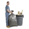 Trash Bags | Platinum Plus 1507255 56 Gallon 1.55 mil 43 in. x 48 in. Can Liners - Gray (50/Carton) image number 3