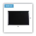 White Boards | MasterVision MM07151620 36 in. x 24 in. Wood Frame Kamashi Wet-Erase Board - Black image number 4