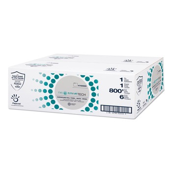 Papernet 410333 1-Ply 7.8 in. x 800 ft. DissolveTech Paper Towel - White (6/Carton)