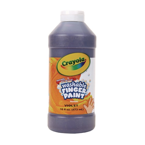 Acrylic & Tempera Paint | Crayola 54-2016-040 16 oz Washable Paint - Violet image number 0
