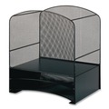 Just Launched | Safco 3260BL Onyx Mesh Desktop Hanging File With Two Horizontal Trays - Letter, Black image number 1