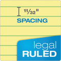 Notebooks & Pads | TOPS 63621 (70) Canary-Yellow 8.5 in. x 11.75 in. Sheets Wide/Legal Rule Docket Ruled Wirebound Pad with Cover - Blue Cover image number 4