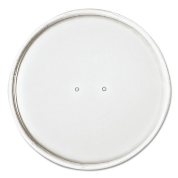 SOLO CH32A-4000 4.6 in. Diameter x 0.7 in. H Vented Paper Lids for 32 oz. Food Containers - White (500/Carton)