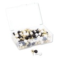 Push Pins | U Brands 3084U06-24 Fashion 0.44 in. Plastic Sphere Push Pins - Assorted (200/Pack) image number 0