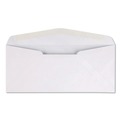Envelopes & Mailers | Quality Park QUA11112 4.13 in. x 9.5 in. No. 10 24 lbs. Bond Weight Paper Diagonal Seam Gummed Closure Business Envelope - White (500/Box) image number 1