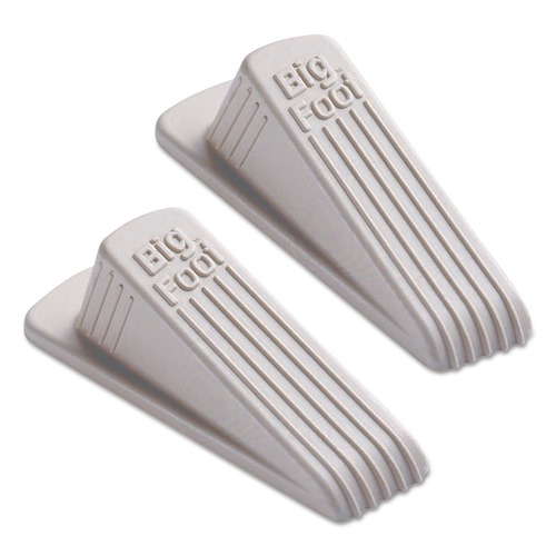 Office & Office Supplies | Master Caster 00975 Big Foot 2.25 in. W x 4.75 in. D x 1.25 in. H No Slip Rubber Wedge Doorstop - Beige (2/Pack) image number 0