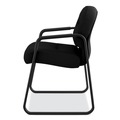 Office Chairs | HON H2093.CU10.T 23.25 in. x 28 in. x 36 in. Pillow-Soft 2090 Series Fabric Upholstery Guest Arm Chair - Black image number 9