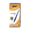 Pens | BIC VLG11 BLU Medium 1 mm Velocity Easy Glide Retractable Ballpoint Pen - Blue Ink, Translucent Blue Barrel (1-Dozen) image number 0