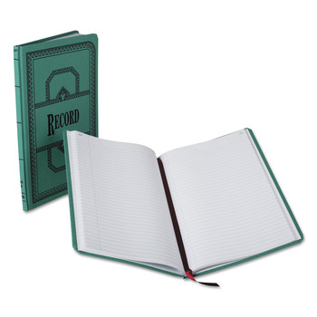 PRODUCTS | Boorum & Pease 66-150-R 11.75 x 7.25 Sheets Record-Style Rule Account Record Book - Blue Cover