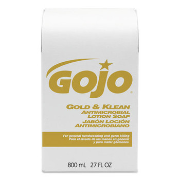 GOJO Industries 9127-12 800 mL Gold and Klean Lotion Soap Bag-in-Box Dispenser Refill - Floral Balsam
