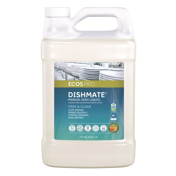 ECOS PRO PL9721/04 Dishmate 128 oz. Bottle Manual Dish Liquid