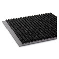 Office Chair Mats | Crown NR 0034CH 36 x 48 Needle-Rib Polypropylene Wiper/Scraper Mat - Charcoal image number 1
