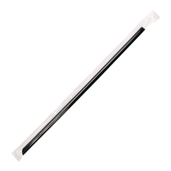 Karat C9035 9 in. Jumbo Straws - Black (2000/Carton)