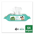 Hand Wipes | Seventh Generation 34219 7 in. x 7 in. Refill Free and Clear Baby Wipes - White Unscented (256/Pack) image number 2