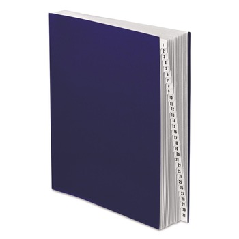 Pendaflex DDF4-OX 31 Dividers Date Index Letter Size Expanding Desk File - Dark Blue