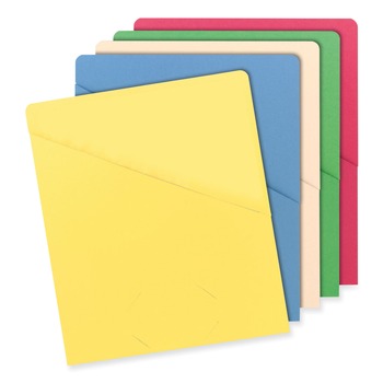 Smead 75425 Letter Size Organized Up Slash Jackets - Assorted Colors (25/Pack)