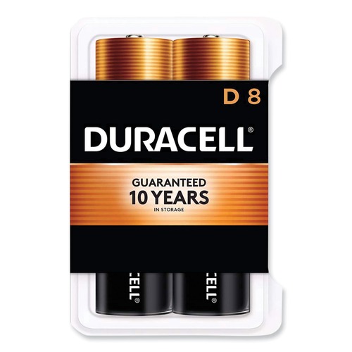 Batteries | Duracell MN13RT8Z CopperTop Alkaline D Batteries (8/Pack) image number 0