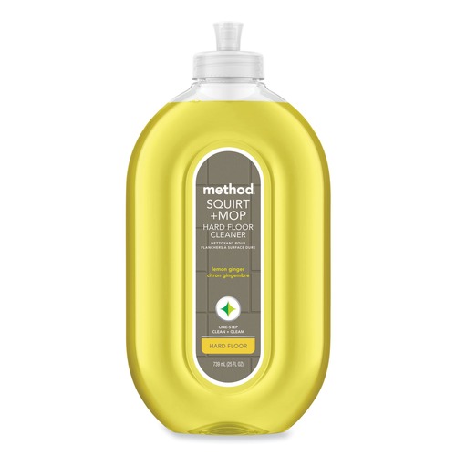 Floor Cleaners | Method 00563CT Squirt plus Mop 25 oz. Spray Bottle Lemon Ginger Scent Hard Floor Cleaner (6/Carton) image number 0