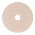 Sponges & Scrubbers | Boardwalk BWK4021NHE 21 in. Diameter Natural Hog Hair Burnishing Floor Pads - Tan (5/Carton) image number 0