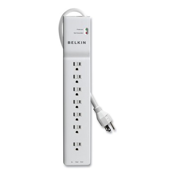 SURGE PROTECTORS | Belkin BE107200-06 2320 J 7 AC Outlets 6 ft. Cord Home/Office Surge Protector - White
