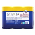 Hand Wipes | LYSOL Brand 19200-84251 7 in. x 7.25 in. 1-Ply Disinfecting Wipes - Lemon and Lime Blossom/White (3/Pack) image number 1