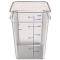 Food Trays, Containers, and Lids | Carlisle 1195607 11.13 in. x 11.13 in. x 15.72 in. 22 qt. Squares Polycarbonate Food Storage Container - Clear image number 3