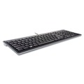 Office Electronics & Batteries | Kensington K72357USA 104 Keys Slim Type Standard Keyboard - Black/silver image number 1