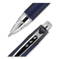 Pens | uni-ball 62152 Jetstream 0.7 mm Retractable Hybrid Gel Pen - Black Ink/Blue/Silver Barrel/Fine (1-Dozen) image number 4