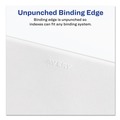Dividers & Tabs | Avery 11919 11 x 8.5 Avery Style Preprinted Legal Exhibit Side 10-Tab Index Dividers - White (25/Pack) image number 4