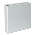 Binders | Universal UNV20746PK 11 in. x 8.5 in. 2 in. Capacity 3 Rings Slant D-Ring View Binder - White (4/Pack) image number 3