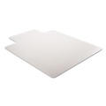 Office Chair Mats | Deflecto CM14233 45 in. x 53 in. Wide Lipped SuperMat Frequent Use Chair Mat for Medium Pile Carpet - Clear image number 1