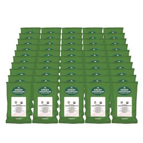 Coffee | Green Mountain Coffee 5000366907 2.2 oz Fraction Packs - Sumatra Reserve (50/Carton) image number 0