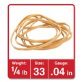 Rubber Bands | Universal UNV00433 0.04 in. Gauge Size 32 Rubber Bands - Beige (160/Pack) image number 2