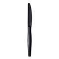 Cutlery | Boardwalk BWKKNIHWPPBIW Heavyweight Wrapped Polypropylene Knife - Black (1000/Carton) image number 5