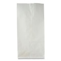 Food Service | Ross & Wallace Paper Products 120308500PK/BL 6 in. x 3.88 in. x 12.5 in. #8 Size Grocery Paper Bags - White (500/Bundle) image number 3