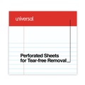 Notebooks & Pads | Universal M9-46300 50-Sheet 5 in. x 8 in. Perforated Writing Pads - Narrow Rule, White (1 Dozen) image number 7