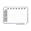 Office Presentation Supplies | MasterVision FM1007 2 in. x 1 in. Days of Week Interchangeable Magnetic Board Accessories - Black/White (7/Pack) image number 1