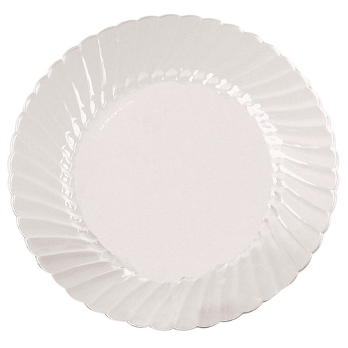 Bowls and Plates | WNA WNA CW9180 9 in. Diameter Plastic Classicware Plates - Clear (18/Bag, 10 Bags/Carton) image number 0